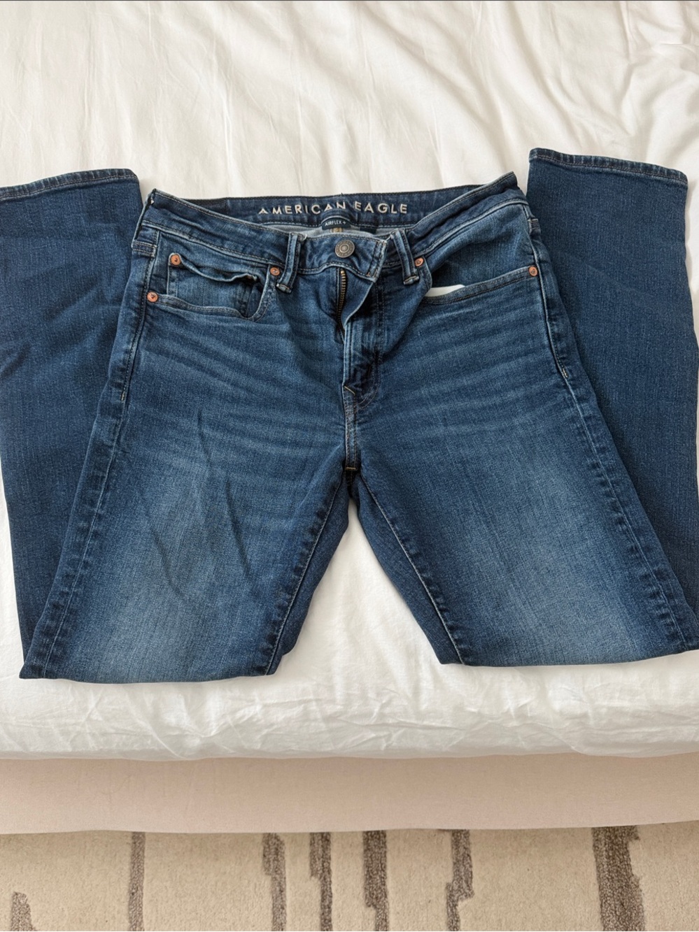 American Eagle Outfitters Men’s Medium-Dark Blue Skinny Jeans SIZE 31x32
